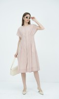 SIXDO G-Stripe Orange Dress for Women